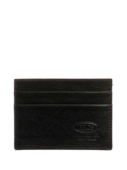 BRIC’S LIFE Flat leather card holder black - Men’s Wallets