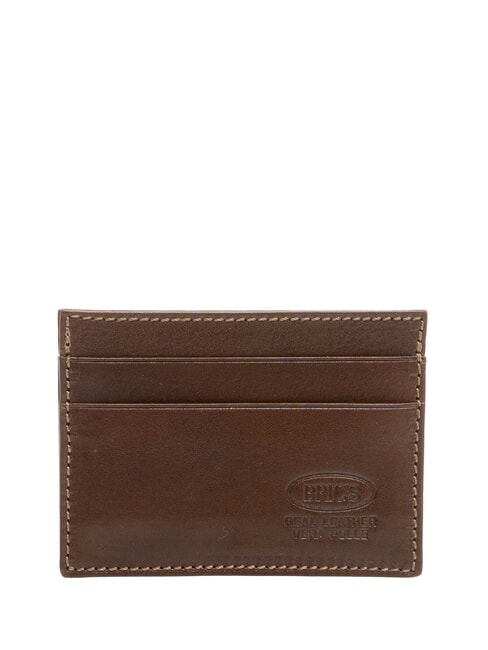 BRIC’S LIFE Flat leather card holder MORO - Men’s Wallets