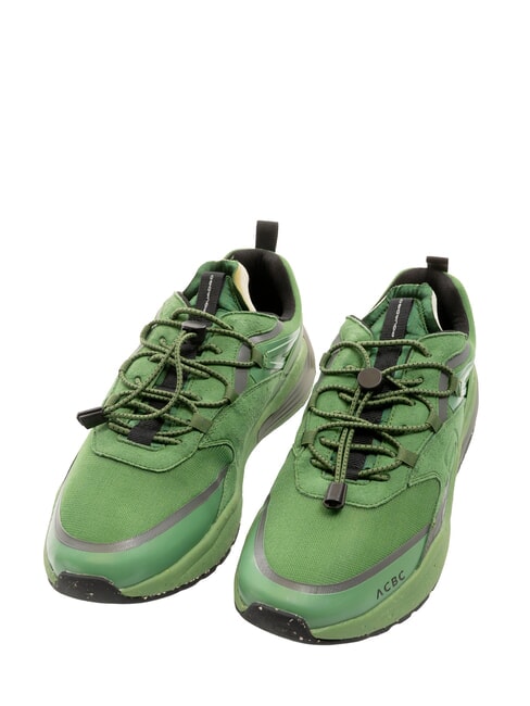 PIQUADRO CORNER 2.0 SPECIALE 2 Sneakers in recycled fabric GREEN - Men’s shoes