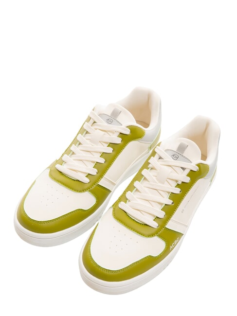 PIQUADRO TE Color-block sneakers white/green - Unisex shoes