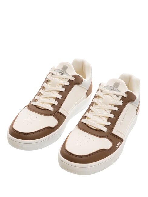 PIQUADRO TE Color-block sneakers white/brown - Unisex shoes