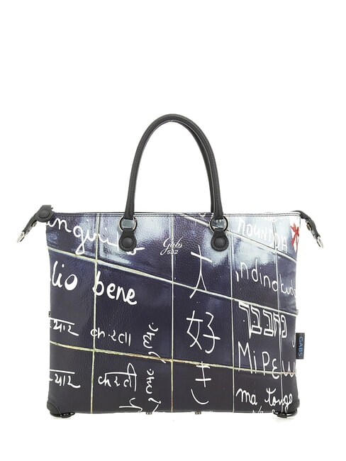 GABS G3 PLUS MEDIUM MULTICOLOR Transformable flat shopping bag I love you - Women’s Bags