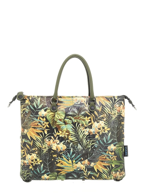 GABS G3 PLUS MEDIUM MULTICOLOR Transformable flat shopping bag jungle - Women’s Bags