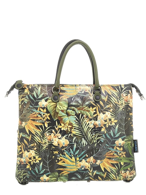 GABS G3 PLUS LARGE MULTICOLOR Transformable flat shopping bag jungle - Women’s Bags