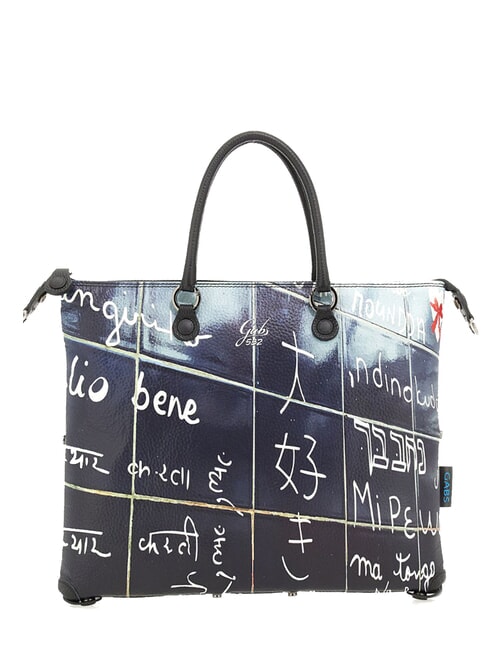 GABS G3 PLUS LARGE MULTICOLOR Transformable flat shopping bag I love you - Women’s Bags