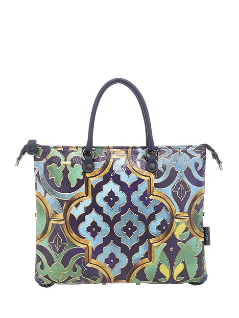GABS G3 PLUS MEDIUM MULTICOLOR Transformable flat shopping bag ornamental stained glass window - Women’s Bags