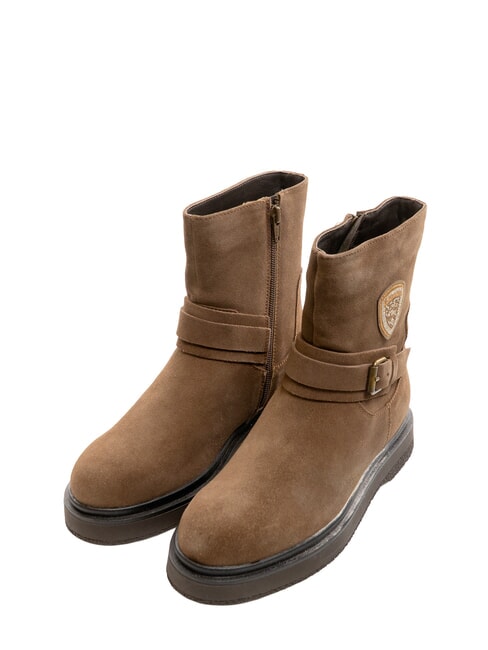 BLAUER CLARE Leather ankle boots elephant - Women’s shoes