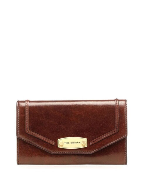 THE BRIDGE LAMBERTESCA Leather wallet BROWN - Women’s Wallets