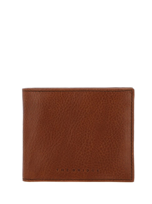 THE BRIDGE ETTORE Leather wallet Brown / Ruthenium - Men’s Wallets