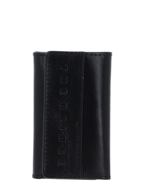 THE BRIDGE GIACOMO Leather key case black / dark matte ruthenium - Key holders