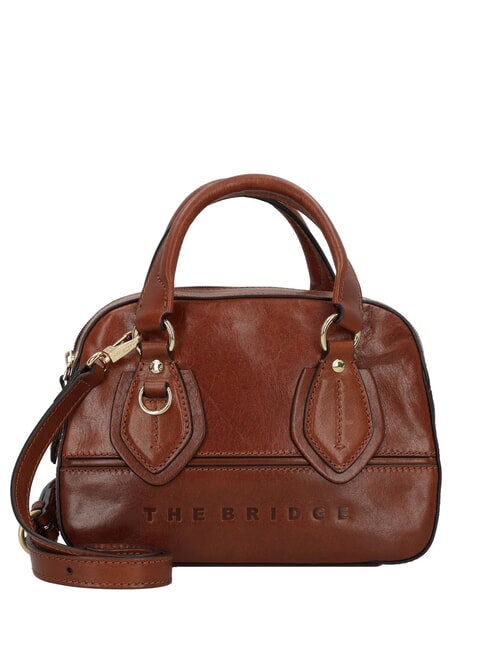 THE BRIDGE DAPHNE Leather shoulder bag BROWN - Women’s Bags