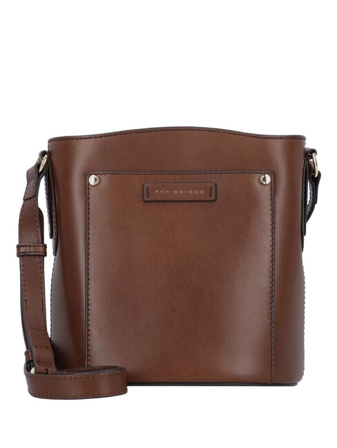THE BRIDGE CECILIA Leather shoulder strap BROWN - Women’s Bags