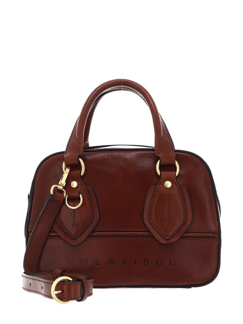 THE BRIDGE DAPHNE Small leather trunk BROWN - Women’s Bags