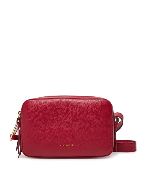 COCCINELLE MALORY  Mini Camera Bag with shoulder strap sangria - Women’s Bags