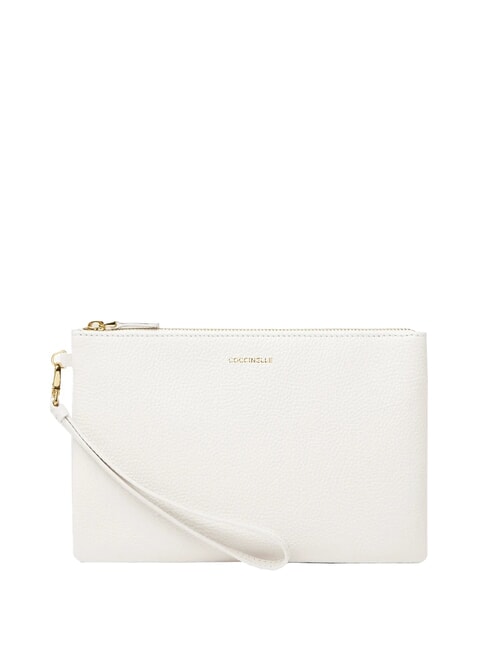 COCCINELLE ALIAS Leather clutch bag white - Women’s Bags