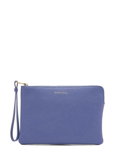 COCCINELLE ALIAS Leather clutch bag blue - Women’s Bags