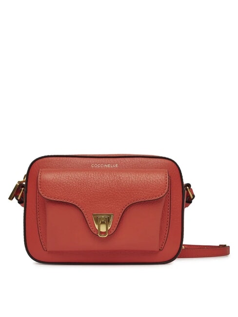 COCCINELLE BEAT SOFT Textured leather mini bag gazpacho - Women’s Bags