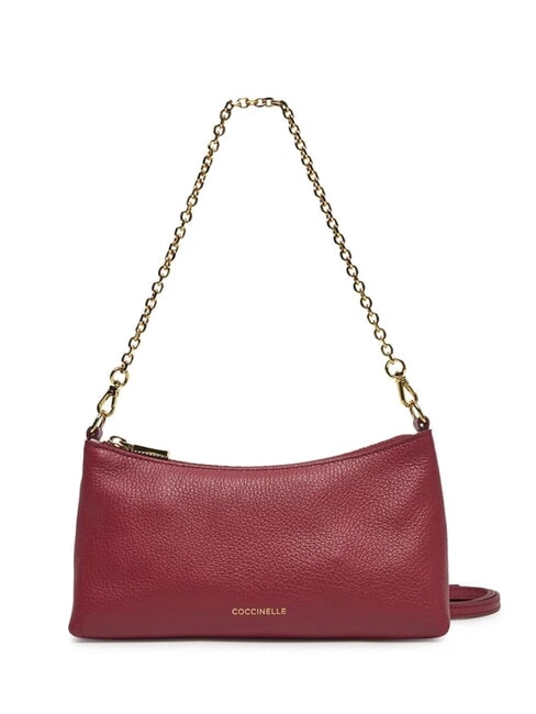 COCCINELLE AURA  Mini shoulder bag, with shoulder strap sangria - Women’s Bags