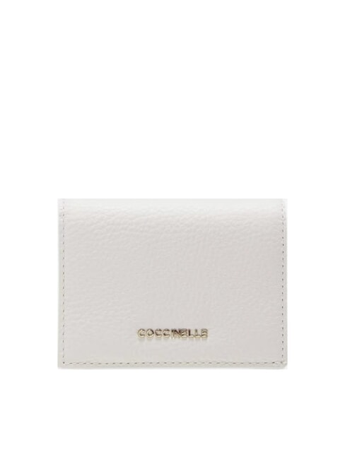 COCCINELLE METALLIC SOFT Small leather wallet white - Women’s Wallets