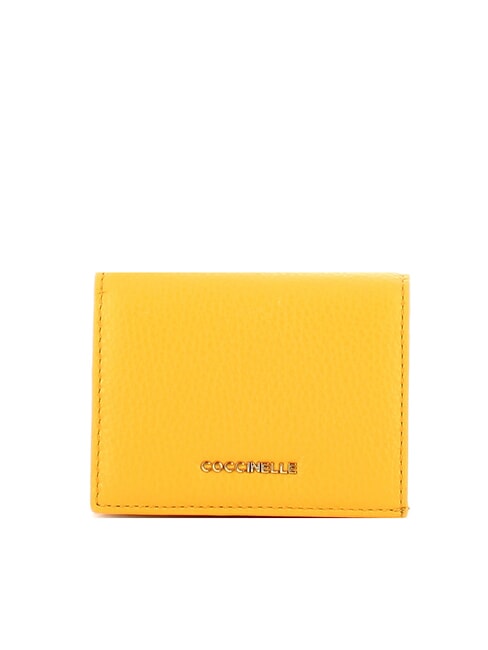 COCCINELLE METALLIC SOFT Small leather wallet sunny - Women’s Wallets