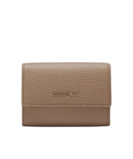 COCCINELLE METALLIC SOFT Hammered leather card holder - Women’s Wallets