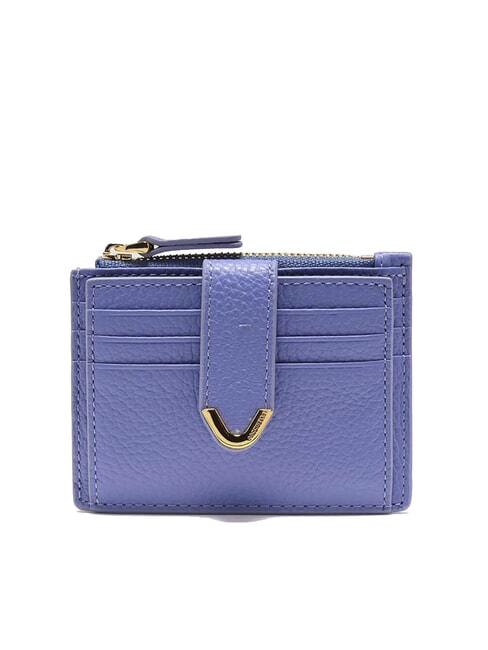 COCCINELLE DEW Leather card holder with coin purse blue - Women’s Wallets