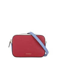 COCCINELLE TEBE TRICOLOR Mini shoulder bag in hammered leather sangr/blan/azul - Women’s Bags - 1