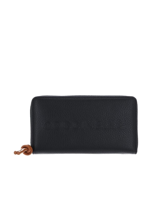 COCCINELLE MYRTHA MAXI LOG Large zip-around leather wallet noir/cuir - Women’s Bags