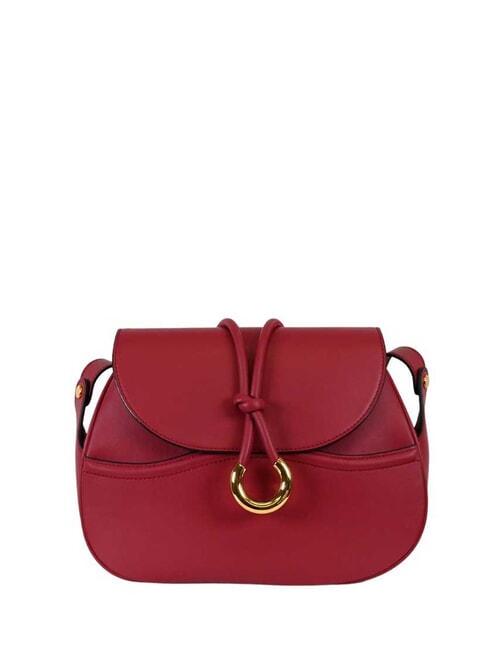COCCINELLE CARMY Leather shoulder bag sangria - Women’s Bags