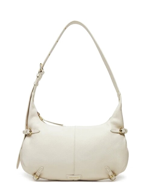 COCCINELLE ABIGAIL Hammered leather shoulder bag white - Women’s Bags