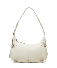 COCCINELLE ABIGAIL Hammered leather shoulder bag white - Women’s Bags - 1