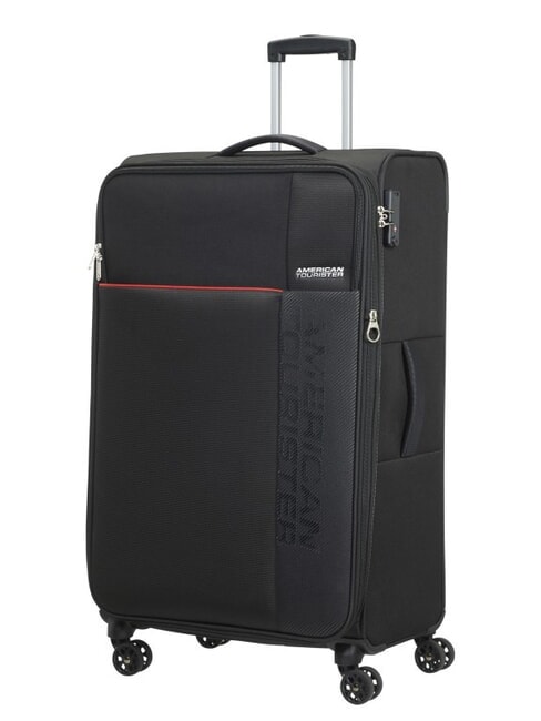 AMERICAN TOURISTER FUN CRUISE Large expandable trolley BLACK / RED - Semi-rigid Trolley Cases