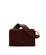 BIASIA FEATHER SMALL Small suede leather shoulder bag - Women’s Bags