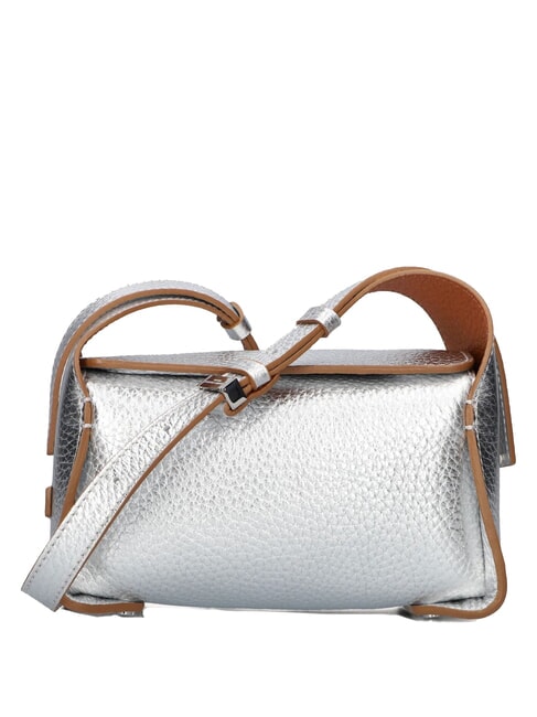 GIANNI CHIARINI PENELOPE Leather shoulder bag silver-caramel - Women’s Bags