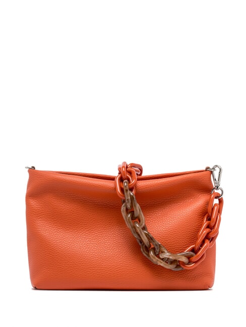 GIANNI CHIARINI BRENDA Leather bag with shoulder strap coral - Women’s Bags