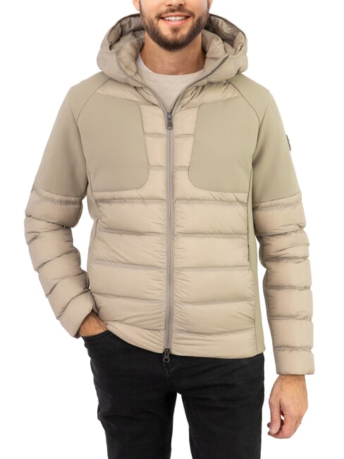 COLMAR NEW WARRIOR Down jacket with hood coffee cream - Men's down jackets