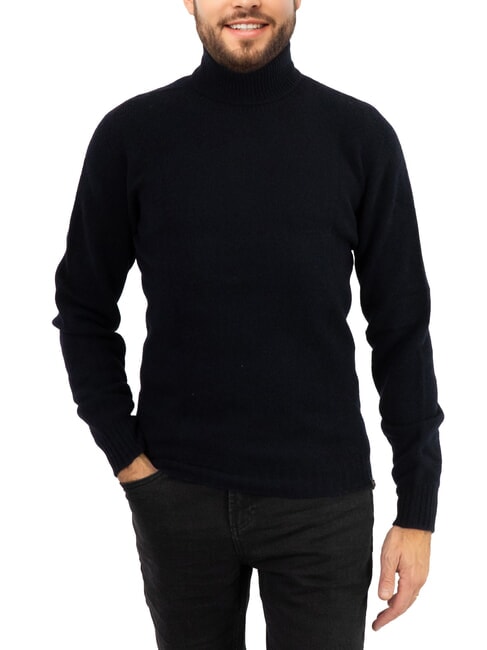 COLMAR KENTY Wool turtleneck sweater navy blue - Men's Sweaters