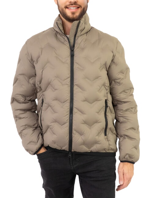 COLMAR DASHED Down filled comforter muddy volcano - Men's down jackets