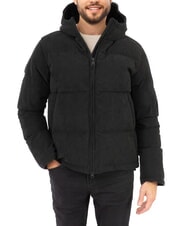 COLMAR DANDY Corduroy down jacket with hood black - Sleeveless jackets for men - 1
