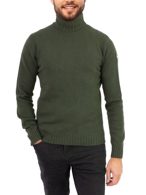 COLMAR EXCLASSIC Wool blend turtleneck sweater bush - Men's Sweaters