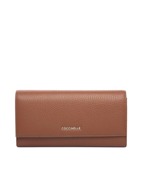 COCCINELLE ANEMONE Large leather wallet cognac - Women’s Wallets
