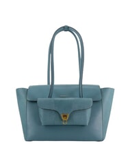 COCCINELLE DOUBLE BEAT Leather shoulder bag with clutch - Women’s Bags