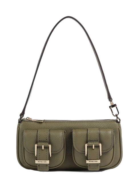 MICHAEL KORS ZOEY Shoulder bag, in leather green safari - Women’s Bags