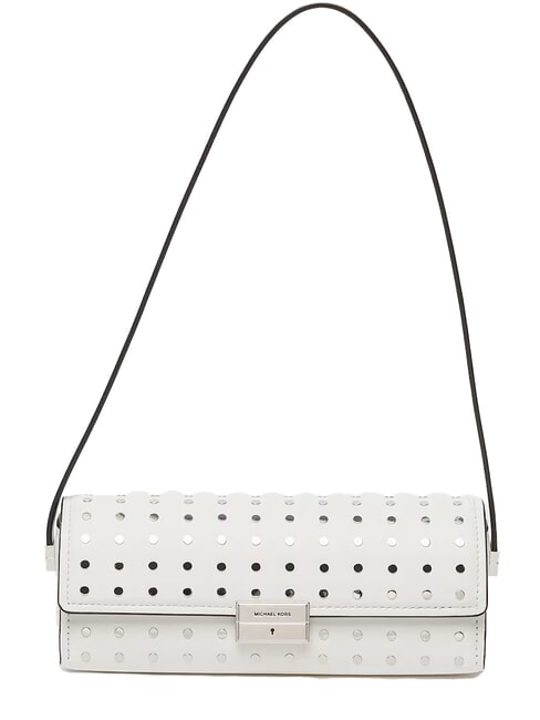 MICHAEL KORS LUDLOW Mini shoulder bag, in leather optical white - Women’s Bags