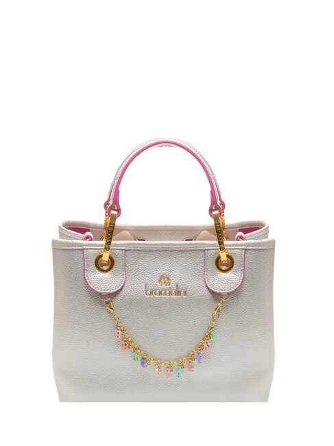 BRACCIALINI BETH Medium bag with removable pouch silver - Women’s Bags