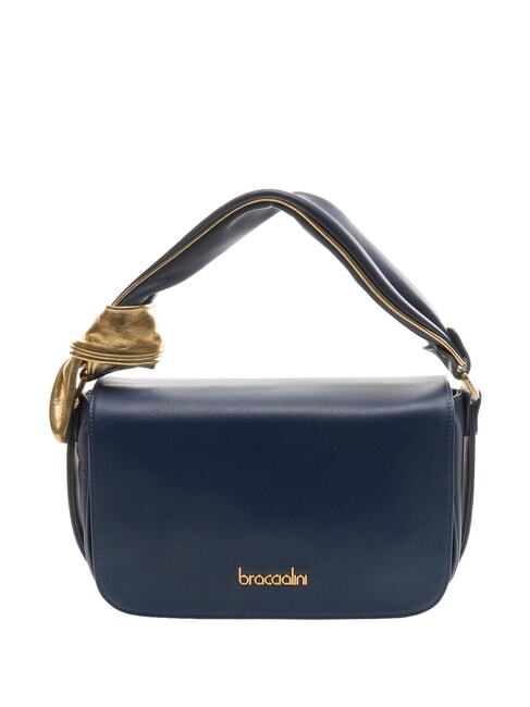 BRACCIALINI GRETA Leather handbag with shoulder strap blue - Women’s Bags