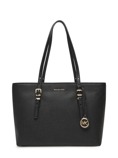 MICHAEL KORS QUINN Medium leather shopping bag black - Women’s Bags