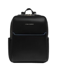 PIQUADRO BLUE SQUARE  14" laptop backpack, in leather - Laptop backpacks