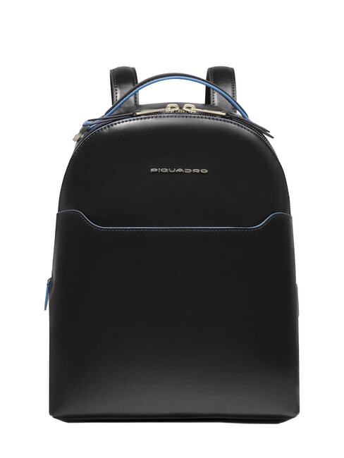 PIQUADRO BLUE SQUARE Leather backpack Black - Women’s Bags