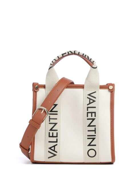 MARIO VALENTINO CANDLE Small canvas handbag natural/leather - Women’s Bags